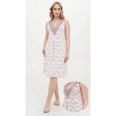 Нічна сорочка Cotpark 2XL,3XL,4XL,5XL молочний 10548